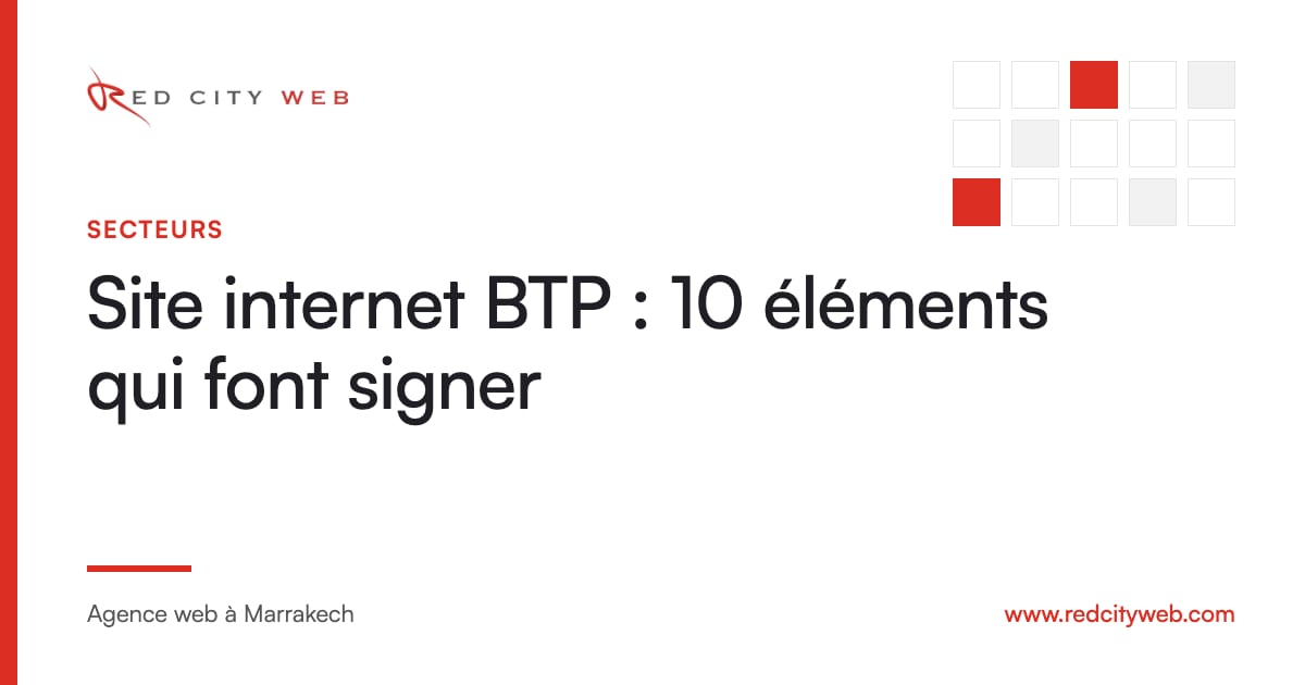 Couverture : 10 éléments clés d’un site BTP
